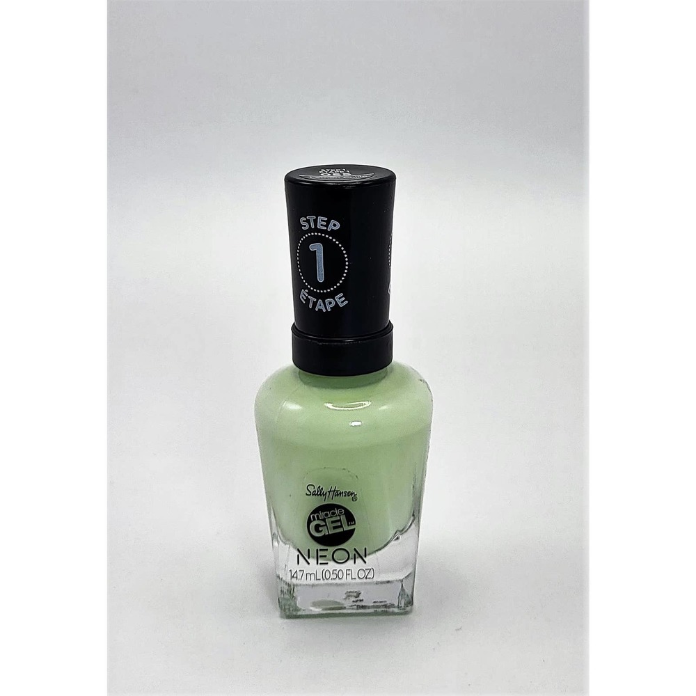 Sally Hansen Miracle Gel Neon Lemon Chillo Spring Summer Prom Wedding New